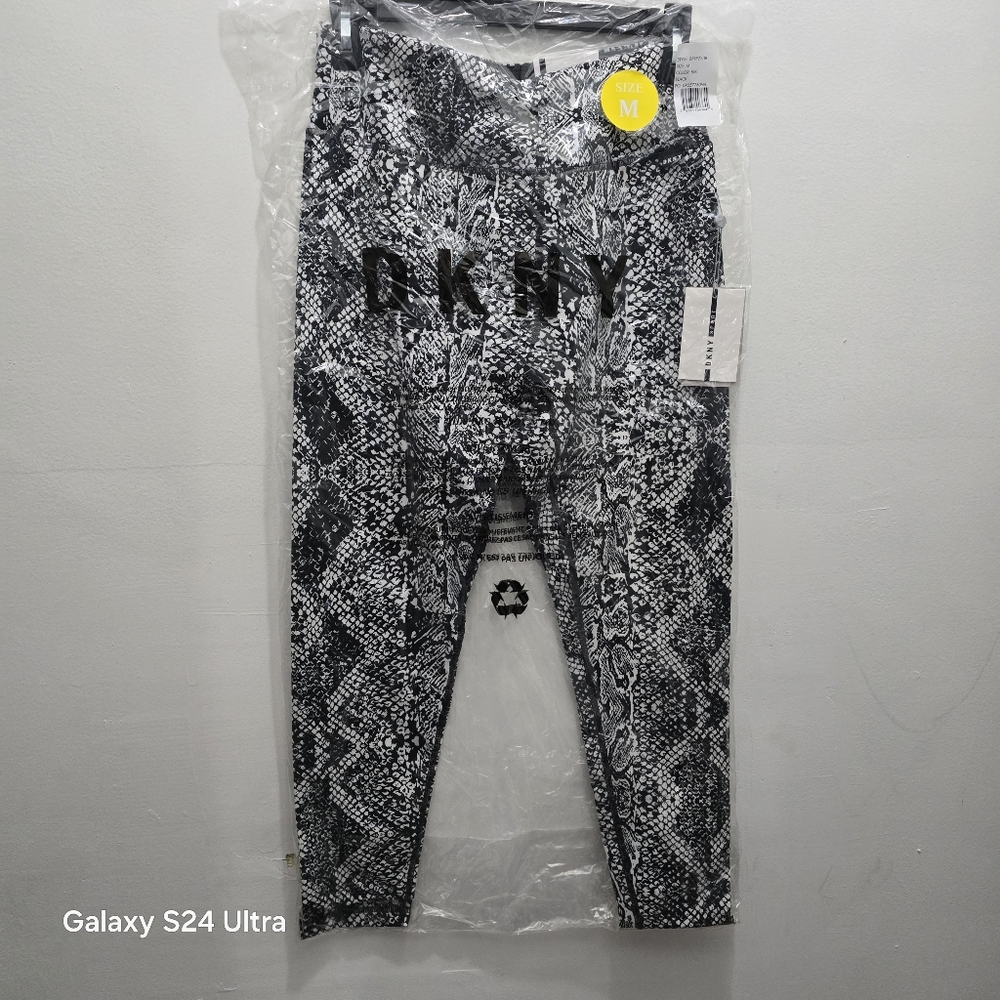 Dkny Sport Leggings Women's Metallic Snake-Print Gym